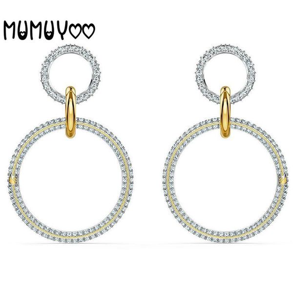knot swa fashion jewelry original 1 1 new charm simple double ring double ring pierced ring crystal mix and match earrings for women, Silver
knot swa fashion jewelry original 1 1 new charm simple double ring double ring pierced ring crystal mix and match earrings for women, Silver