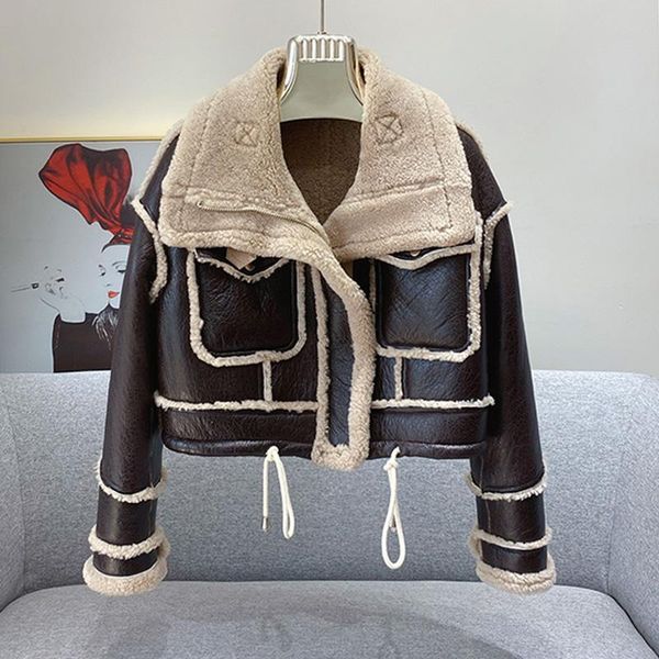 fur new arrivals women real lamb fur jackets winter double face coats lady crop jacket thick warm genuine leather s3659, Black
fur new arrivals women real lamb fur jackets winter double face coats lady crop jacket thick warm genuine leather s3659, Black
