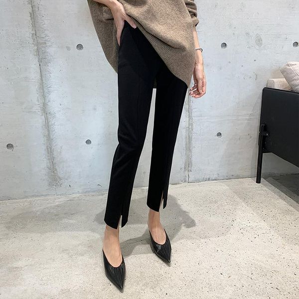 capris 2023 korean fashion office lady straight pencil split pants female clothing high waist cropped trousers pantalones de mujer, Black;white
capris 2023 korean fashion office lady straight pencil split pants female clothing high waist cropped trousers pantalones de mujer, Black;white