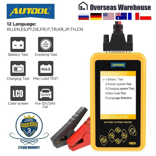 automotive repair kits autool bt460 colorful display 12v 24v car battery tester analyzer for car heavy trucks tft 4inch multifunction batter
automotive repair kits autool bt460 colorful display 12v 24v car battery tester analyzer for car heavy trucks tft 4inch multifunction batter