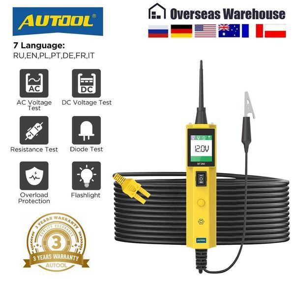 automotive repair kits autool bt260 car electrical circuit tester power probe automotive scanner auto led display voltage digital diagnostic
automotive repair kits autool bt260 car electrical circuit tester power probe automotive scanner auto led display voltage digital diagnostic