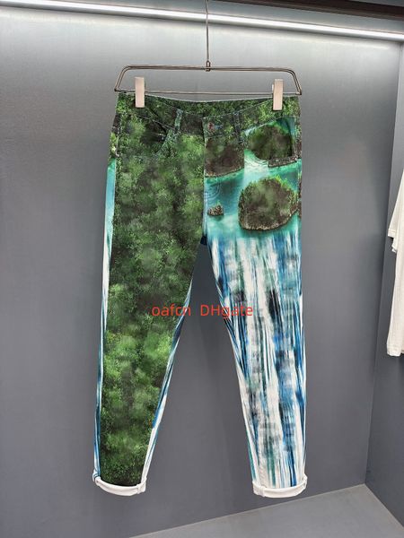 23ss designer men's jeans slim fit straight barrel luxury brand design colorful print wash luxury jeans spring/summer new style, Blue
23ss designer men's jeans slim fit straight barrel luxury brand design colorful print wash luxury jeans spring/summer new style, Blue