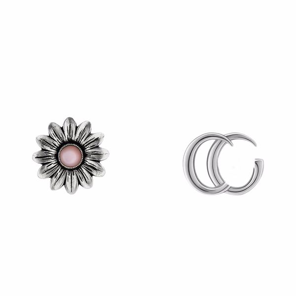925 pure silver ear studs vintage flower inlaid blue z asymmetric ear studs silver/blue, Golden;silver
925 pure silver ear studs vintage flower inlaid blue z asymmetric ear studs silver/blue, Golden;silver