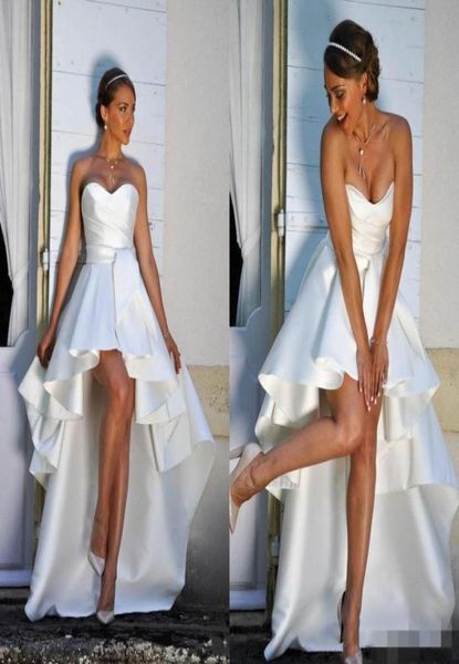 2020 high low short wedding dresses sweetheart aline simple satin beach bridal gowns outdoor wedding dress custom made4003990, White
2020 high low short wedding dresses sweetheart aline simple satin beach bridal gowns outdoor wedding dress custom made4003990, White