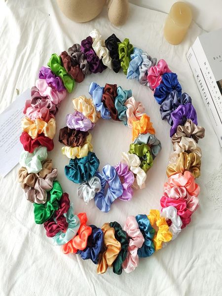 satin silk bright solid color scrunchies elastic hair bands ties set women girls ponytail holder 54 colors hair rope hair accessor5145327
satin silk bright solid color scrunchies elastic hair bands ties set women girls ponytail holder 54 colors hair rope hair accessor5145327