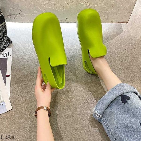 bvbaotou sandals women's 2022 summer new network red rubber rain shoes thick sole sandals slippers with flat heels, Black
bvbaotou sandals women's 2022 summer new network red rubber rain shoes thick sole sandals slippers with flat heels, Black