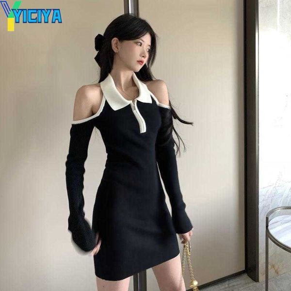 yiciya casual dresses 2023 autumn arrive women off-shoulder halter skinny dress lady solid long sleeve backless mid-length hip skirt, Black;gray
yiciya casual dresses 2023 autumn arrive women off-shoulder halter skinny dress lady solid long sleeve backless mid-length hip skirt, Black;gray