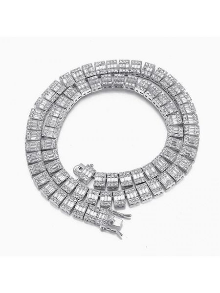 necklaces 10mm baguette square tennis chain choker necklace for men women iced out micro paved cubic zirconia cuban chain hip hop jewelry, Silver
necklaces 10mm baguette square tennis chain choker necklace for men women iced out micro paved cubic zirconia cuban chain hip hop jewelry, Silver