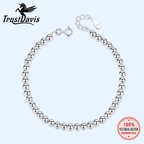 bangle trustdavis 100% 925 solid real sterling silver fashion 0.4cm beads bracelet pulseras 15.8cm for teen girl lady jewelry da155, Black
bangle trustdavis 100% 925 solid real sterling silver fashion 0.4cm beads bracelet pulseras 15.8cm for teen girl lady jewelry da155, Black