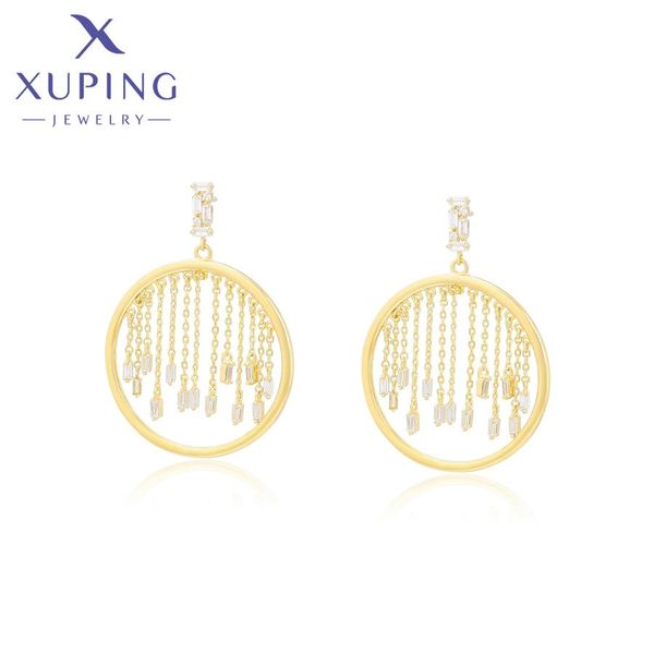 huggie xuping jewelry new arrival tassel fashion earrings for women girl party christmas gift a00874269, Golden;silver
huggie xuping jewelry new arrival tassel fashion earrings for women girl party christmas gift a00874269, Golden;silver