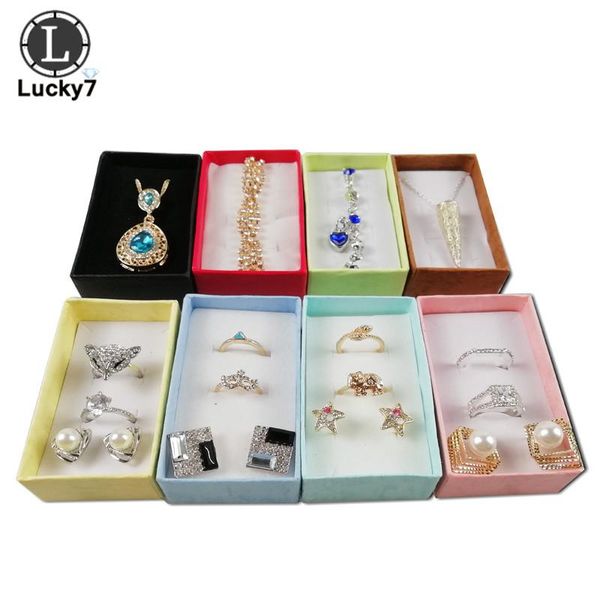 boxes wholesale assorted colors jewelry sets display box necklace earrings ring box 5*8*2.5cm packaging gift box mixed 24pcs/lot, Black;white
boxes wholesale assorted colors jewelry sets display box necklace earrings ring box 5*8*2.5cm packaging gift box mixed 24pcs/lot, Black;white