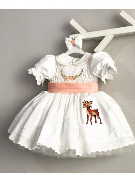 girl's dresses 0-12y baby girl spring summer white deer embroidery vintage spanish princess ball gown dress for christmas eid causal 23, Red;yellow
girl's dresses 0-12y baby girl spring summer white deer embroidery vintage spanish princess ball gown dress for christmas eid causal 23, Red;yellow