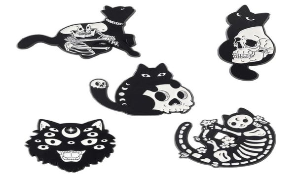 gothic cat enamel pin skull skeleton witch cats badge brooch lapel pins denim jeans shirt bag punk jewelry gift for friends2549685, Blue
gothic cat enamel pin skull skeleton witch cats badge brooch lapel pins denim jeans shirt bag punk jewelry gift for friends2549685, Blue