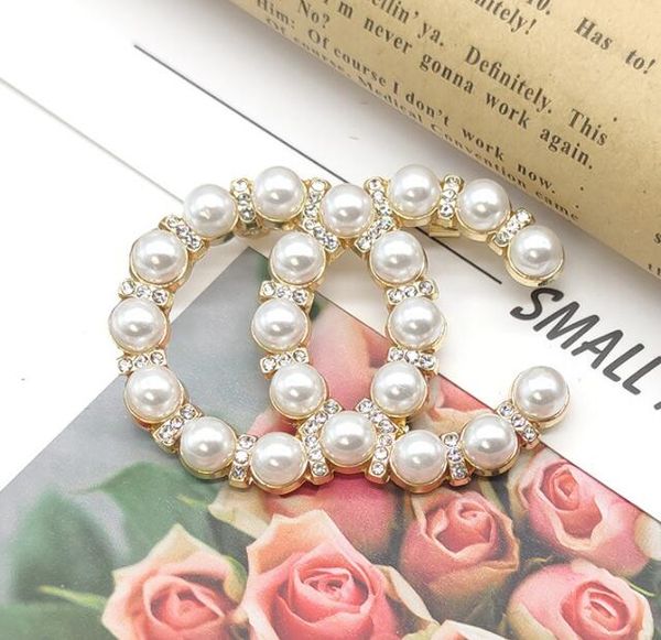 20style fashion brand designer letters brooch famous women double letter pearl luxury couples crystal rhinestone suit pin jewelry accessorie, Gray
20style fashion brand designer letters brooch famous women double letter pearl luxury couples crystal rhinestone suit pin jewelry accessorie, Gray