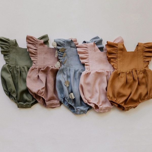 rompers summer baby girls rompers ruffles romper cotton linen fabric sleeveless strap born infant romper clothes 230522, Blue
rompers summer baby girls rompers ruffles romper cotton linen fabric sleeveless strap born infant romper clothes 230522, Blue