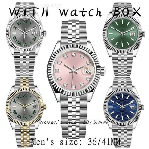 automatic mechanical men's watch 36/41mm 904l all stainless steel watches women's 28/31 quartz battery super luminous sapphire wat, Slivery;black
automatic mechanical men's watch 36/41mm 904l all stainless steel watches women's 28/31 quartz battery super luminous sapphire wat, Slivery;black