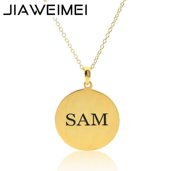 necklaces 0.8inch gold plated sterling silver 925 disc necklace engravevd initial custom fashion women jewelry
necklaces 0.8inch gold plated sterling silver 925 disc necklace engravevd initial custom fashion women jewelry