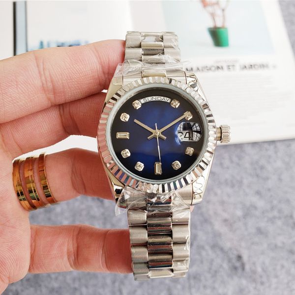 day date-mens watches 18k 2813 automatic machine 40mm 904l stainless steel st9 strap sapphire with diamond hidden folding buckle 36mm watche, Slivery;brown
day date-mens watches 18k 2813 automatic machine 40mm 904l stainless steel st9 strap sapphire with diamond hidden folding buckle 36mm watche, Slivery;brown
