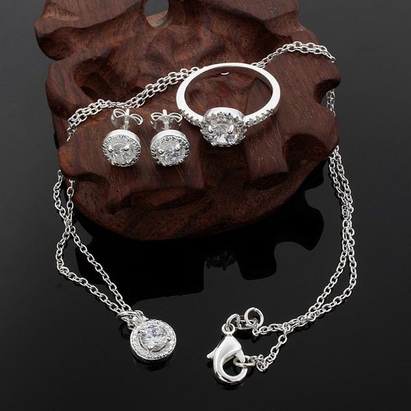 fashion pendant necklace beautiful silver plated necklace earrings open ring earrings fashion elegant crystal women's, Black
fashion pendant necklace beautiful silver plated necklace earrings open ring earrings fashion elegant crystal women's, Black