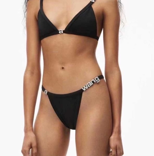 ladies letter wang bikini set fashion women's swimsuit simple strap biquini casual thin slim beachwear with waists chains breathable de, White;black
ladies letter wang bikini set fashion women's swimsuit simple strap biquini casual thin slim beachwear with waists chains breathable de, White;black