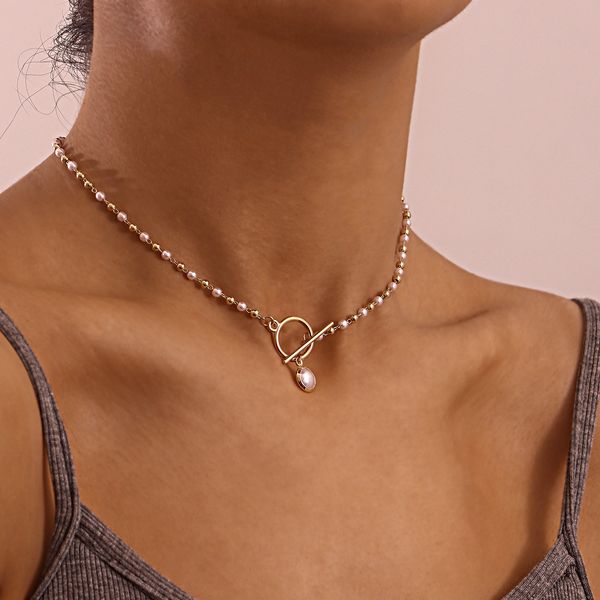 necklaces designer simple pearl chain ot clasp necklace female fashion fairy style creative design female necklace luxury multi-element comb, Silver
necklaces designer simple pearl chain ot clasp necklace female fashion fairy style creative design female necklace luxury multi-element comb, Silver