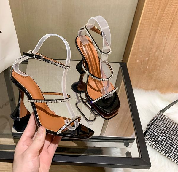 fashion summer womens sandals ankle straphorseshoe heel crystal embellished ankle strap genuine leather slingbacks box size 35-41, Black
fashion summer womens sandals ankle straphorseshoe heel crystal embellished ankle strap genuine leather slingbacks box size 35-41, Black