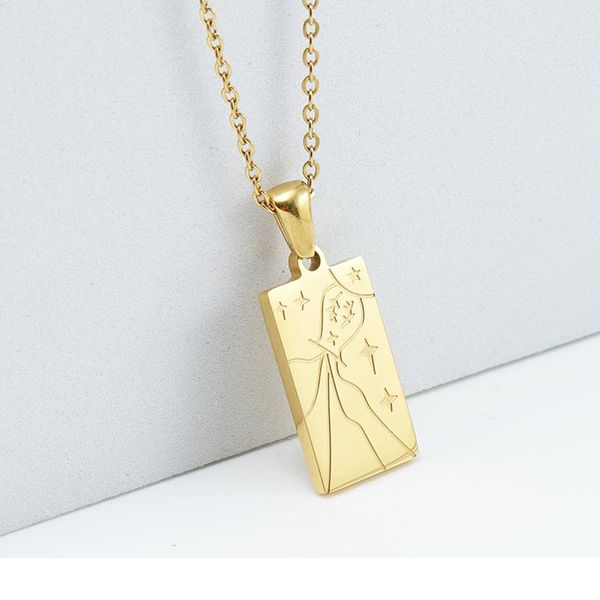 necklaces rectangle pendant necklace for men women custom letter words personalized engraved symbols 18k gold plated jewelry choker, Silver
necklaces rectangle pendant necklace for men women custom letter words personalized engraved symbols 18k gold plated jewelry choker, Silver