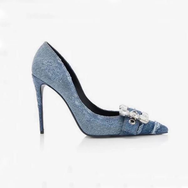 designers fashion denim high heels shoes pumps crystal embellished decoration for 105mm luxurys dress shoe evening evening shoes women', Black
designers fashion denim high heels shoes pumps crystal embellished decoration for 105mm luxurys dress shoe evening evening shoes women', Black