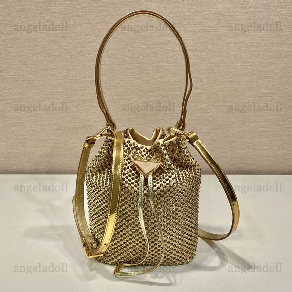 10a mirror quality designers mini crystal bucket bag 16cm embellished triangle logo handbag luxury womens satin purse crossbody leather stra
10a mirror quality designers mini crystal bucket bag 16cm embellished triangle logo handbag luxury womens satin purse crossbody leather stra