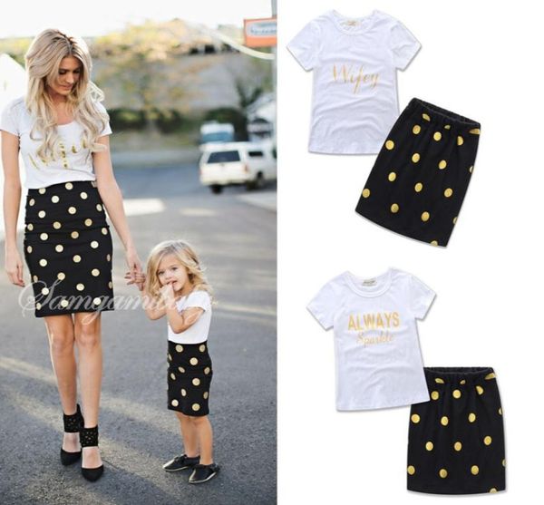 mother and daughter clothes summer clothing dress baby girls kids suit outfits letter white t shirt dots skirt children set w7757626, Blue
mother and daughter clothes summer clothing dress baby girls kids suit outfits letter white t shirt dots skirt children set w7757626, Blue