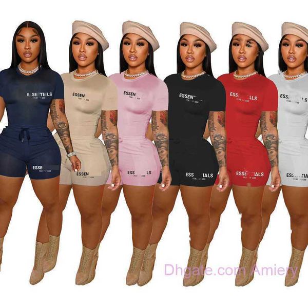 2023 designer womens tracksuits summer sports outfits ladies two piece shorts set letter printed short sleeve t shirt and shorts jogging sui, Gray
2023 designer womens tracksuits summer sports outfits ladies two piece shorts set letter printed short sleeve t shirt and shorts jogging sui, Gray