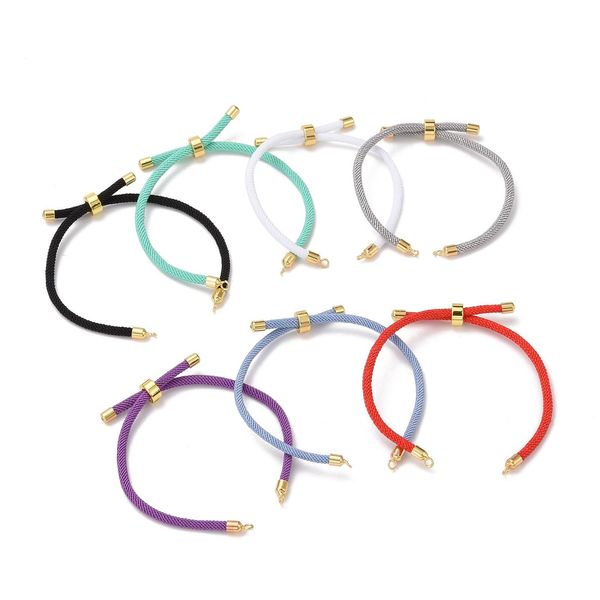 polish 20pcs mixed color adjustable polyester cords bracelet making rope chain with brass findings for diy jewelry making accessories, Blue
polish 20pcs mixed color adjustable polyester cords bracelet making rope chain with brass findings for diy jewelry making accessories, Blue