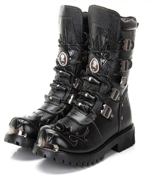 army boots men military boots 2021 leather winter black cowboy snow metal gothic punk boots male shoes8436801
army boots men military boots 2021 leather winter black cowboy snow metal gothic punk boots male shoes8436801