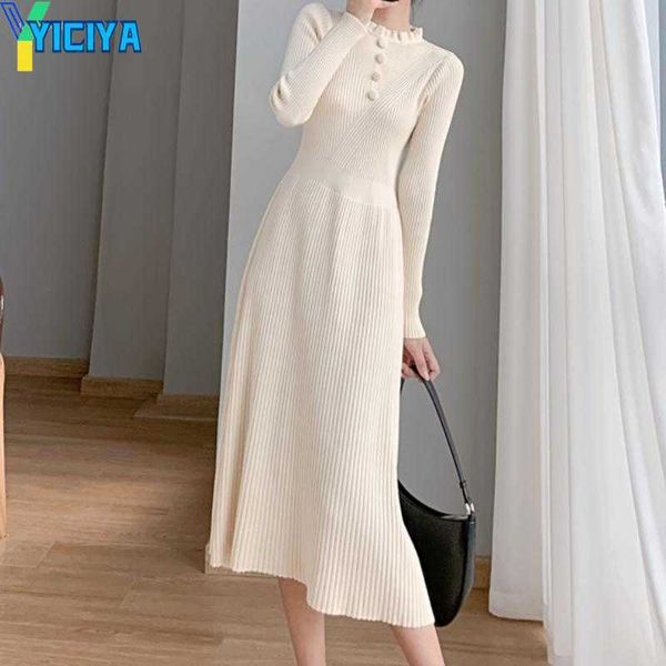 yiciya casual dresses women's winter sweater midi a-line dress long sleeve elegant pullover knitted vestidos femme fashion clothing rob, Black;gray
yiciya casual dresses women's winter sweater midi a-line dress long sleeve elegant pullover knitted vestidos femme fashion clothing rob, Black;gray