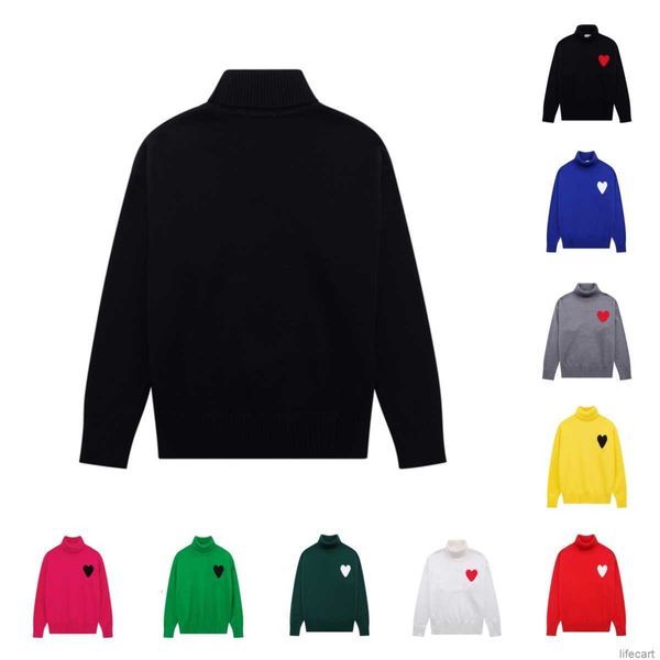 2023 amis paris fashion mens sweaters designer turtleneck winter amies love high collar knitted sweater men casual pullover raqp, White;black
2023 amis paris fashion mens sweaters designer turtleneck winter amies love high collar knitted sweater men casual pullover raqp, White;black