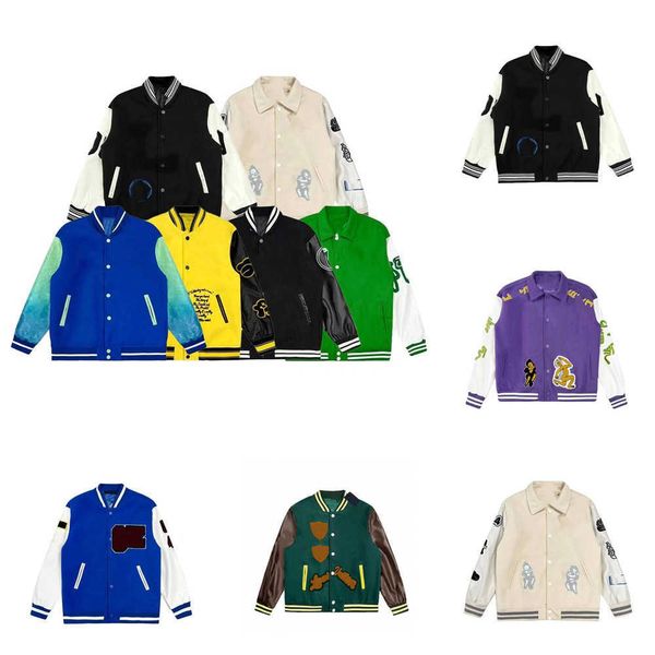 2023 mens designer jackets baseball varsity jacket letter stitching embroidery autumn winter men loose causal outwear coats #shop6 ffky, Black;brown
2023 mens designer jackets baseball varsity jacket letter stitching embroidery autumn winter men loose causal outwear coats #shop6 ffky, Black;brown