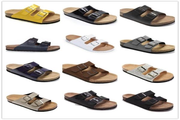 famous brand men genuine leather slippers women sandals with double buckle men shoes arizona summer beach with origna2548325, Black
famous brand men genuine leather slippers women sandals with double buckle men shoes arizona summer beach with origna2548325, Black