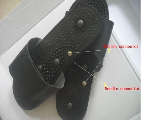 electrode massage slippers for tens acupuncture therapy massager machine physiotherapy body foot relaxing black rubber withcable5330675
electrode massage slippers for tens acupuncture therapy massager machine physiotherapy body foot relaxing black rubber withcable5330675