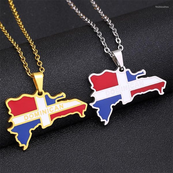 chains stainless steel trendy enamel the dominican republic map pendant necklace of chain jewelry, Silver
chains stainless steel trendy enamel the dominican republic map pendant necklace of chain jewelry, Silver