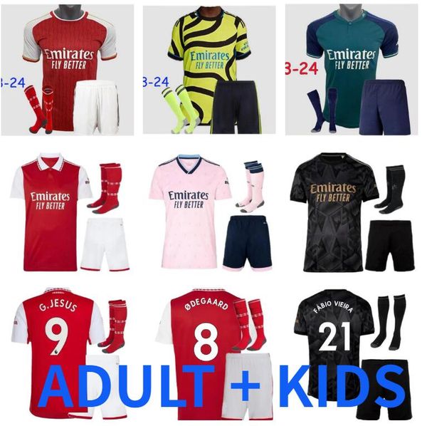 22 23 gunners g.jesus soccer jerseys 2023 2024 arsen thomas trossard nketiah tierney smith rowe shirt saliba odegaard saka martinelli footba, Black;yellow
22 23 gunners g.jesus soccer jerseys 2023 2024 arsen thomas trossard nketiah tierney smith rowe shirt saliba odegaard saka martinelli footba, Black;yellow