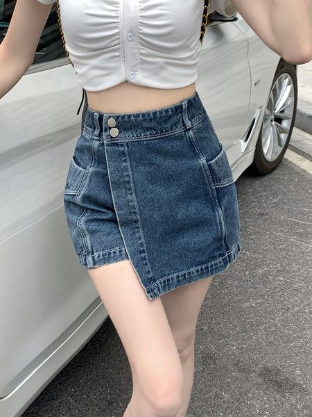 women s short denim skirt pants 2023 summer jeans casual high waist button loose blue y2k korean streetwear 230522, White;black
women s short denim skirt pants 2023 summer jeans casual high waist button loose blue y2k korean streetwear 230522, White;black