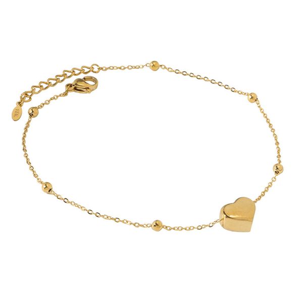 anklets 1 piece 316 stainless steel cable chain for women heart anklet gold color adjustable foot jewelry accessories 21cm(8 2/8") long, Red;blue
anklets 1 piece 316 stainless steel cable chain for women heart anklet gold color adjustable foot jewelry accessories 21cm(8 2/8") long, Red;blue