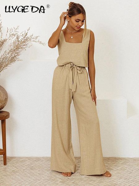 women s two piece pants cotton linen sleeveles suit lace up loose casual tank fashion female 2 set 2023 summer loungewear outfits 230522, White
women s two piece pants cotton linen sleeveles suit lace up loose casual tank fashion female 2 set 2023 summer loungewear outfits 230522, White