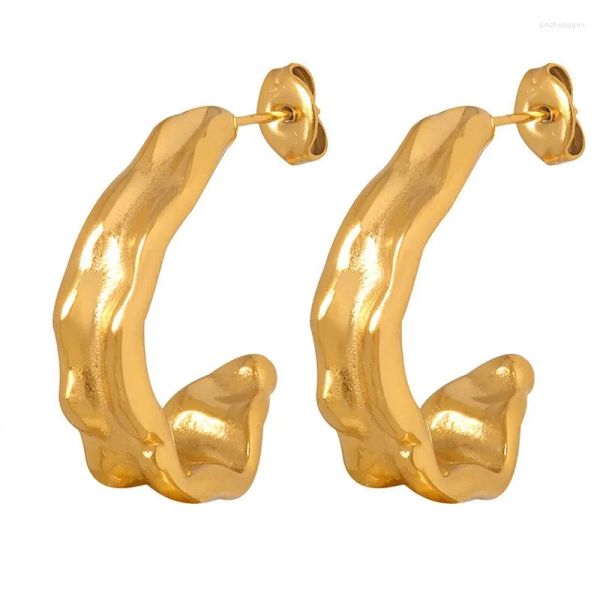 hoop earrings vintage jewelry irregular tmbossing chape twist statement accessoies stainless steel gold color party, Golden
hoop earrings vintage jewelry irregular tmbossing chape twist statement accessoies stainless steel gold color party, Golden