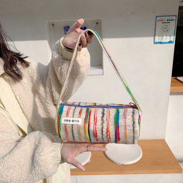 lgbt shopping bags pride ins korean rainbow stripe shoulder bag women s small satchel large capacity leisure tote 230522
lgbt shopping bags pride ins korean rainbow stripe shoulder bag women s small satchel large capacity leisure tote 230522