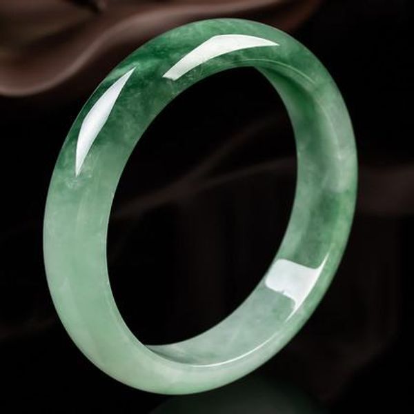 bangle natural burmese jadeite light green 5464mm bracelet elegant princess jewelry gift for mother and girlfriend, Black
bangle natural burmese jadeite light green 5464mm bracelet elegant princess jewelry gift for mother and girlfriend, Black