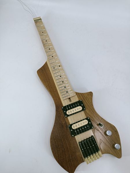 carbonized ash wood original wood color headless electric guitar. beautifully made, ing
carbonized ash wood original wood color headless electric guitar. beautifully made, ing