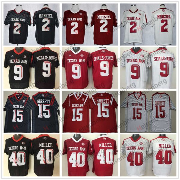 ncaa college texas aggies football jerseys 2 johnny manziel 9 ricky seals-jones 15 myles garrett 40 von miller jersey, Black
ncaa college texas aggies football jerseys 2 johnny manziel 9 ricky seals-jones 15 myles garrett 40 von miller jersey, Black