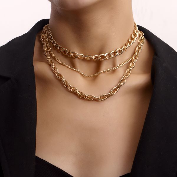 fashion multilayer cuban thick chain necklace simple punk style anchor necklace luxury designer multi-element endant necklace combination ch, Silver
fashion multilayer cuban thick chain necklace simple punk style anchor necklace luxury designer multi-element endant necklace combination ch, Silver