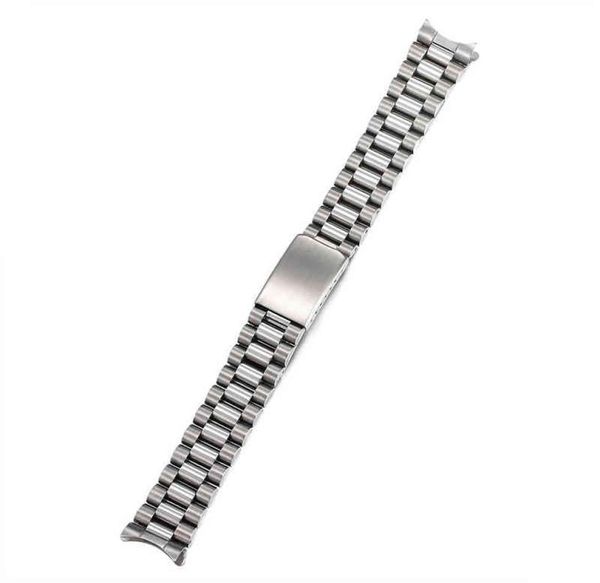 18mm 20mm brush polish solid stainless steel president strap band curved end fit h2204193426950, Black;brown
18mm 20mm brush polish solid stainless steel president strap band curved end fit h2204193426950, Black;brown